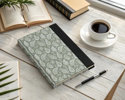 Elegant Paisley Design Hardcover Journal Notebook