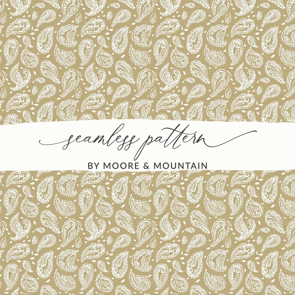 Seamless Paisley Pattern by Moore & Mountain Design