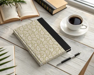 Elegant Paisley Pattern Hardcover Journal Book