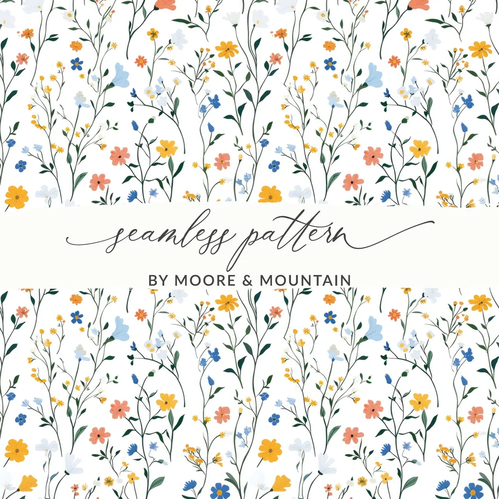 Seamless Floral Pattern by Moore & Mountain Design