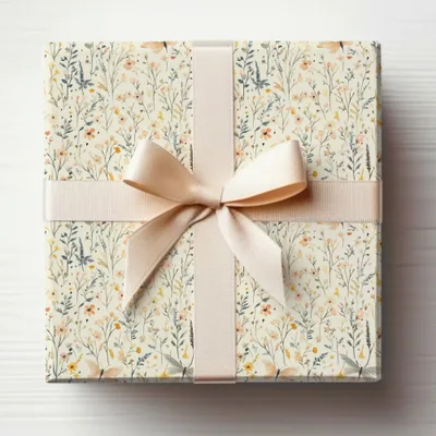 Elegant Floral Patterned Gift Wrapping Paper