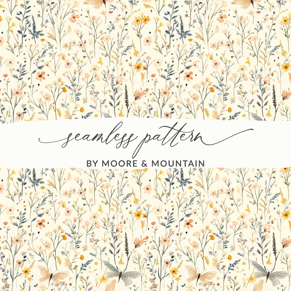 Seamless Floral Pattern by Moore & Mountain