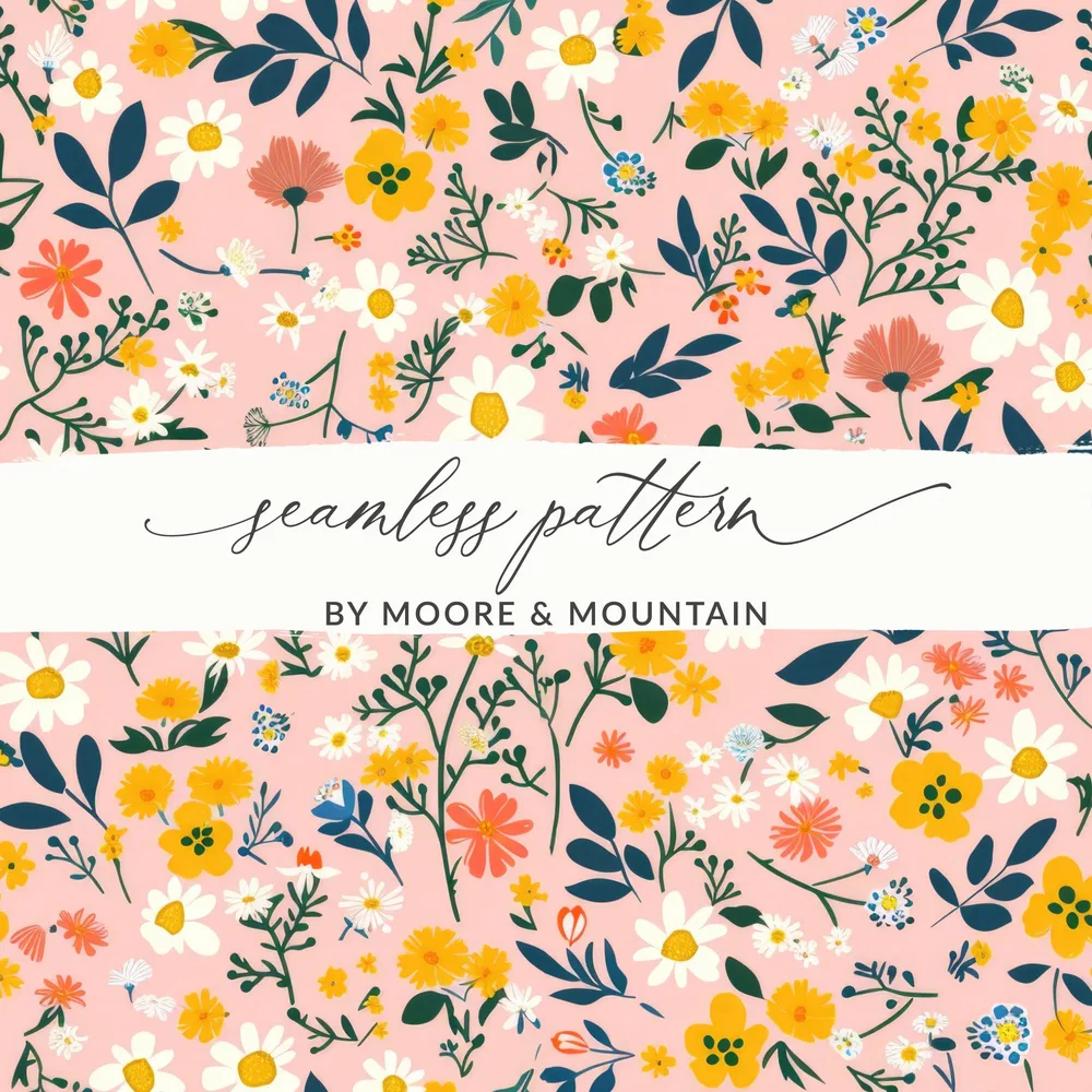Seamless Floral Pattern by Moore & Mountain Design