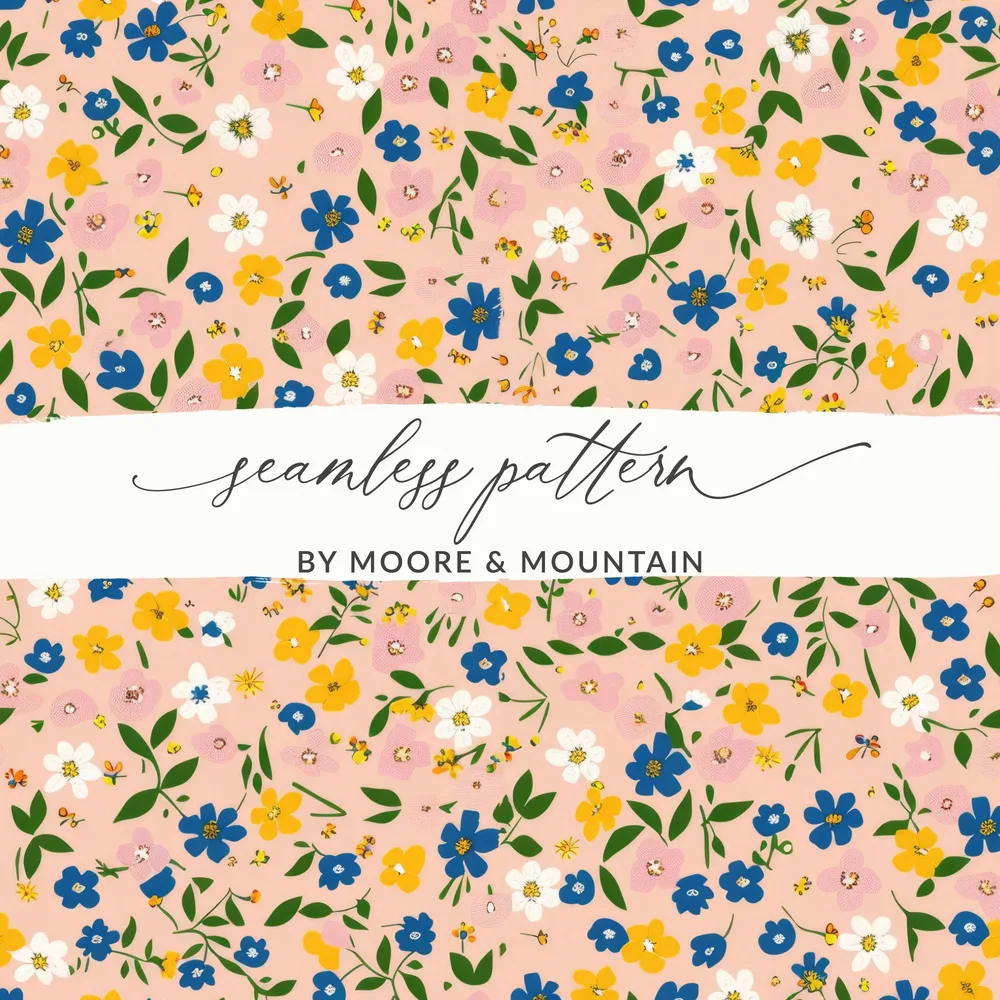Seamless Pattern by Moore and Mountain Floral Design