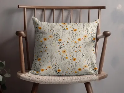 Floral Print Decorative Cushion Adds Elegance to Any Room