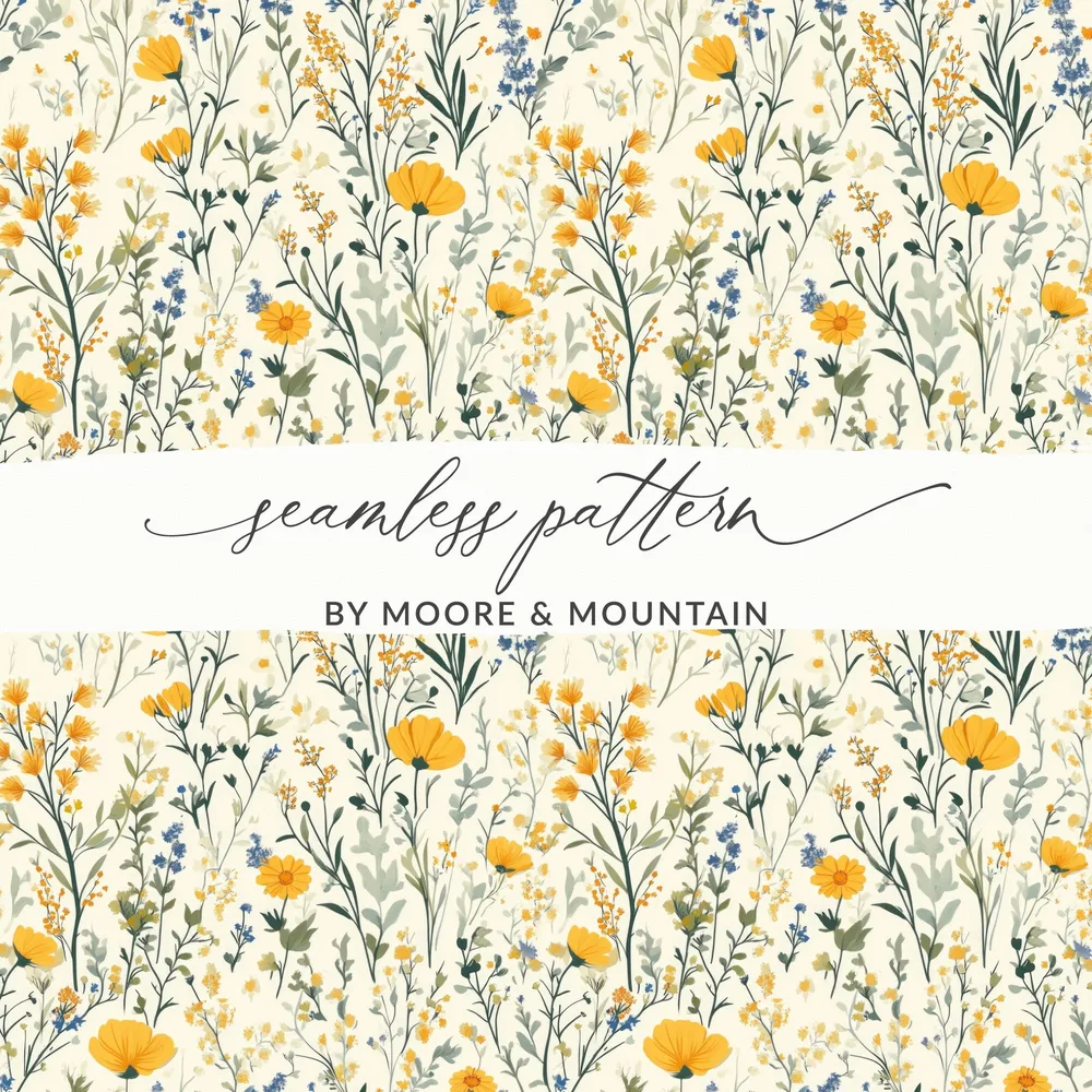 Seamless Pattern by Moore & Mountain Floral Design