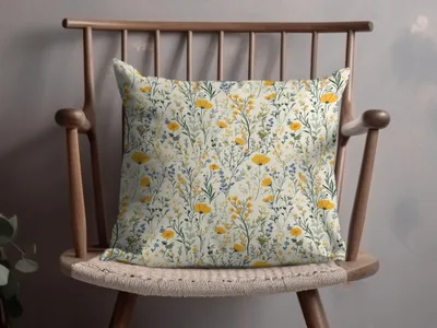 Vibrant Floral Print Decorative Cushion Pillow