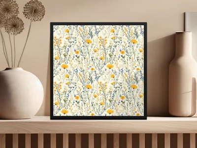 Botanical Floral Pattern Art Print Wall Decor Product
