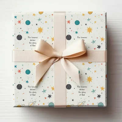 The heavens declare the glory of God gift wrap