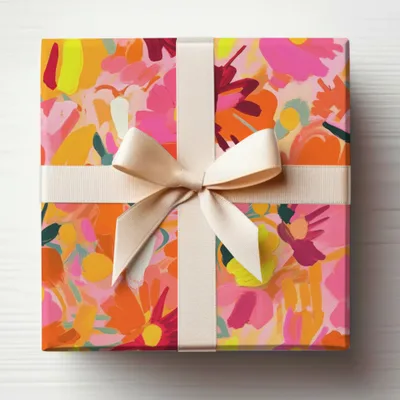 Bright and Colorful Floral Decorative Gift Box