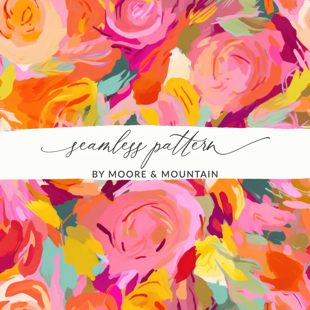 Vibrant Seamless Pattern by Moore & Mountain Abstract Design
