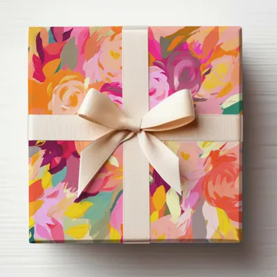 Floral Gift Box with Ribbon for Special Occasions