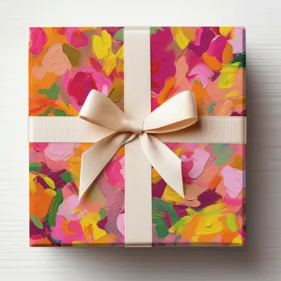 Colorful Abstract Art Gift Wrap Box