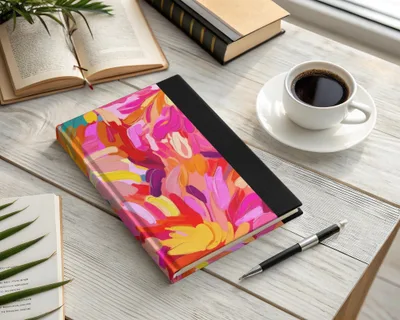 Colorful Abstract Design Hardcover Notebook product