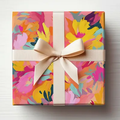 Colorful Floral Design Gift Wrap for All Occasions