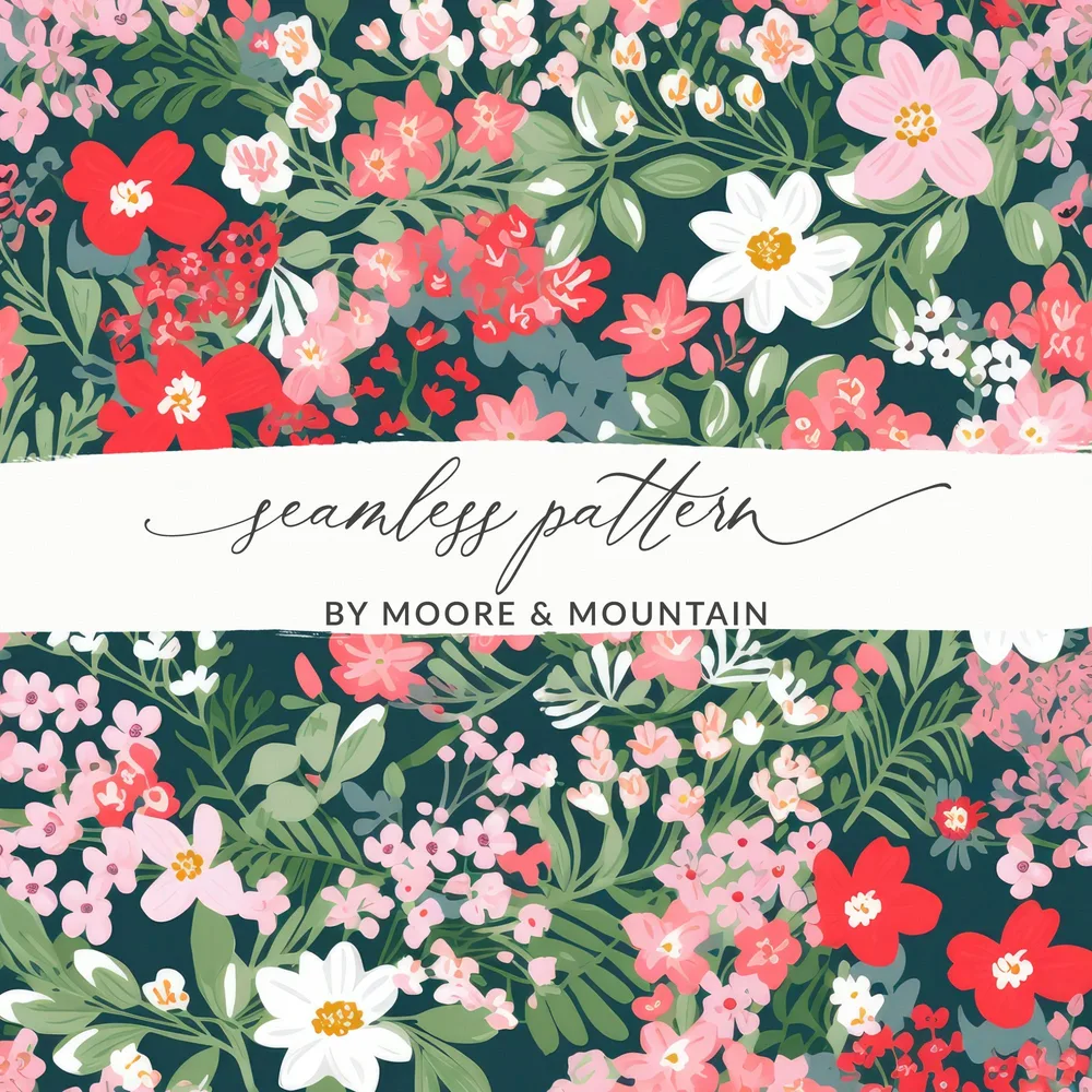 Seamless Floral Pattern by Moore & Mountain Design