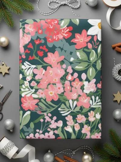 Floral Pattern Gift Wrap Perfect for Any Occasion