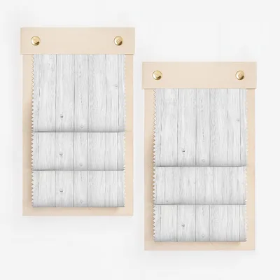Elegant Light Grey Wood Pattern Roller Shade Product