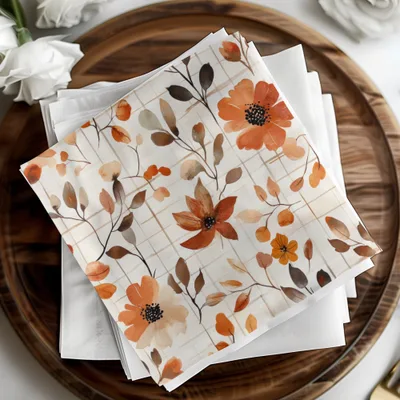 Elegant Floral Design Paper Napkins for Any Occasion