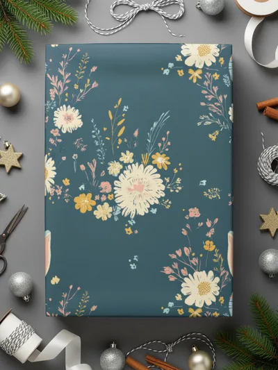 Bunny Floral Digital Paper, Seamless Pattern, Easter Design, Fabric Design, Cute Animal Print, Pastel Flowers, Digital Download - Moore and Mountain