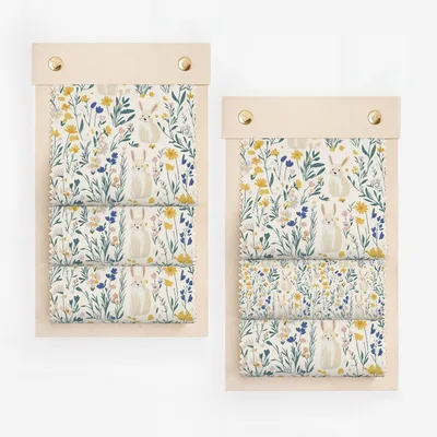 Floral Bunny Garden Pattern Wall Hanging Décor