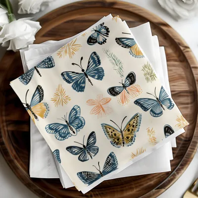 Spring Butterfly Pattern Digital Paper, Seamless Butterfly Background, Scrapbook Paper, Fabric Design, Downloadable Texture, Butterflies - Moore and Mountain