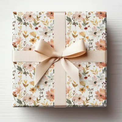 Beautiful Floral Gift Wrap with Ribbon for Any Occasion