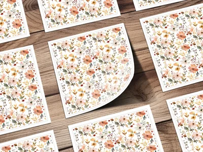 Floral Inspirational 'Child Of God' Print Sticker Sheet