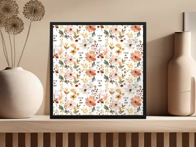 Child of God Floral Artwork Print Inspirational Decor