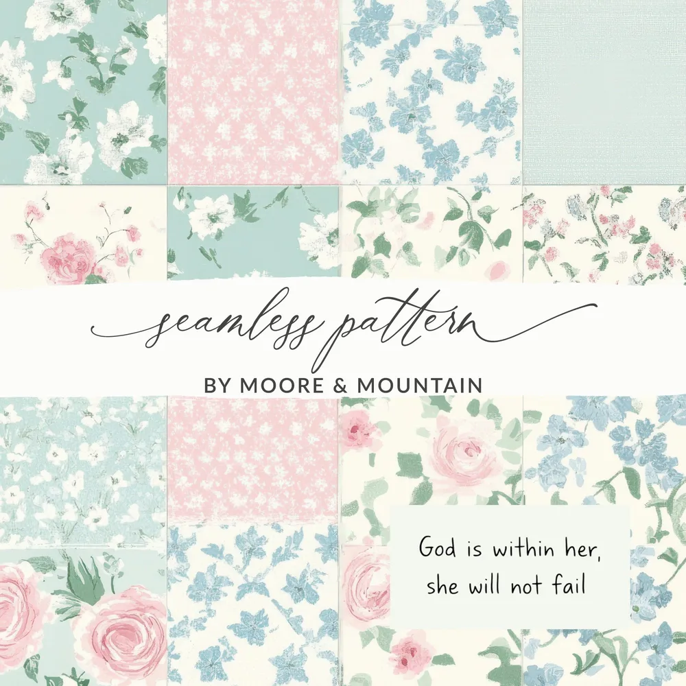 Seamless Pattern by Moore & Mountain Floral Design
