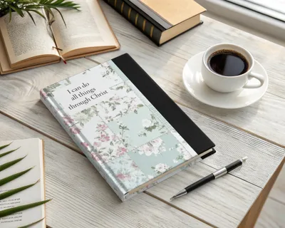 Floral Notepad with Inspirational Christian Quote