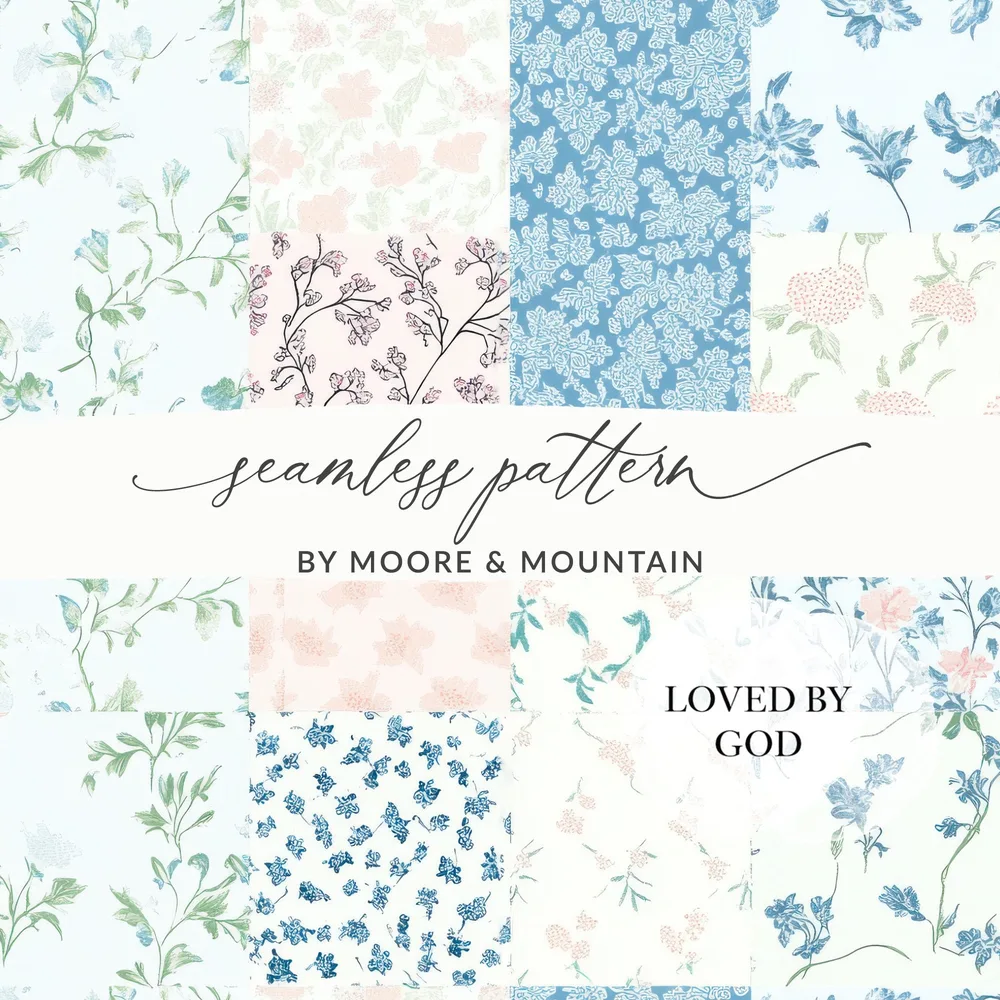 Seamless Floral Pattern by Moore and Mountain Design