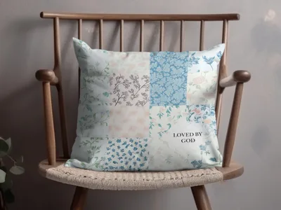 Floral Patchwork Pattern Decorative Cushion