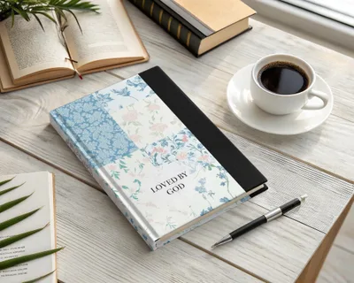 Loved By God Floral Pattern Journal Notebook