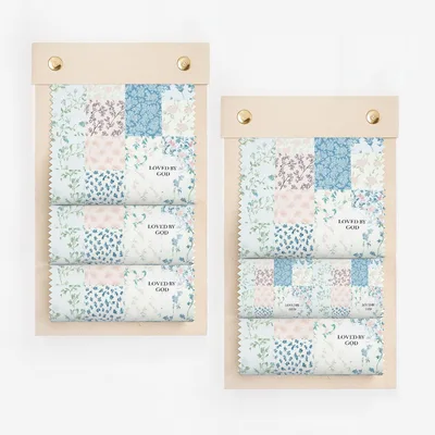 Loved by God Floral Patchwork - Unique Fabric Display