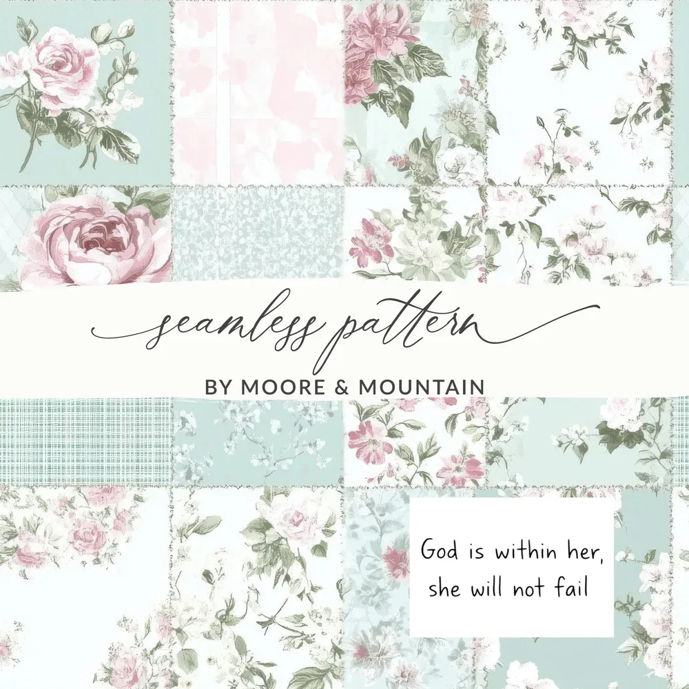 Seamless Pattern Floral Design by Moore & Mountain