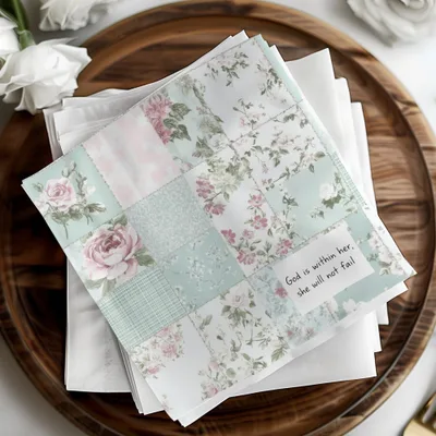God is within her she will not fail quote napkins