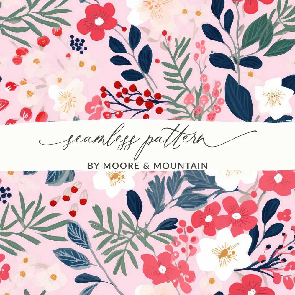 Seamless Floral Pattern by Moore & Mountain product