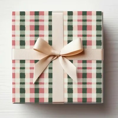 Beautiful Plaid Gift Wrapped Box for Any Occasion
