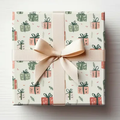 Festive Gift Box with Ribbon Bow for Special Occasions