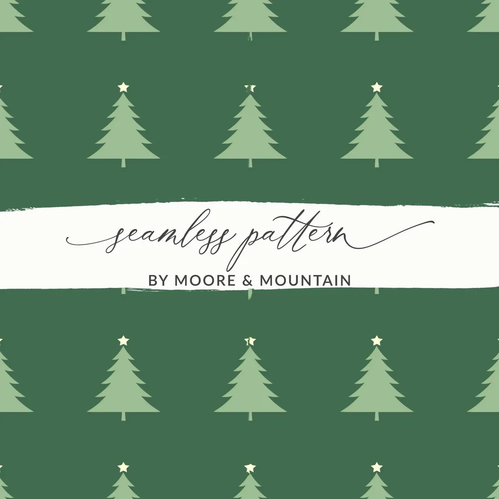 Christmas Tree Pattern T-Shirt, Digital Paper, Festive Design, Holiday Shirt, Seamless Pattern, Repeating Design, Christmas Gift, Festive - Moore and Mountain