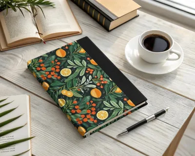 Citrus Digital Pattern, Lemon Berry Print, Seamless File for Fabric, Botanical Paper Design, Commercial Use, Digital Download - Moore and Mountain