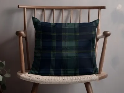 Classic Blue Green and Yellow Plaid Design Scottish Tartan Seamless Background - Moore and Mountain
