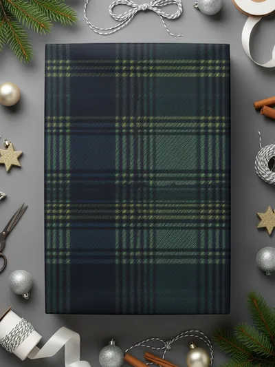 Classic Blue Green and Yellow Plaid Design Scottish Tartan Seamless Background - Moore and Mountain