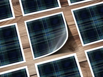 Classic Style Navy Blue Tartan Seamless Digital - Moore and Mountain
