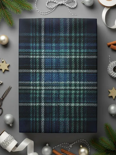 Classic Style Navy Blue Tartan Seamless Digital - Moore and Mountain