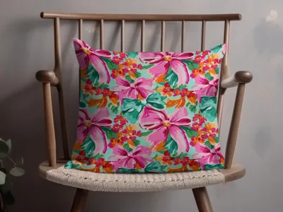 Colorful Bows And Flowers Abstract Pattern for Gift Paper - Moore and Mountain