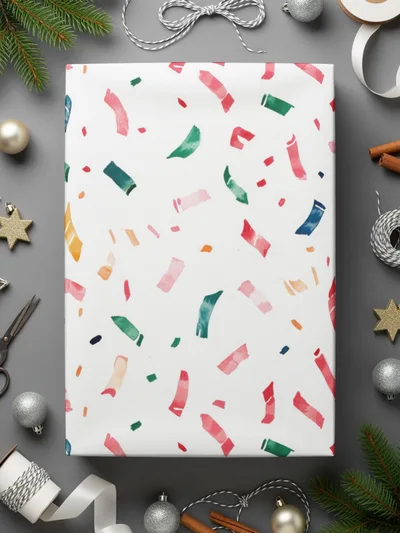 Colorful Confetti Celebration Seamless Scattered Pattern, Design Joyful Scattered Digital - Moore and Mountain