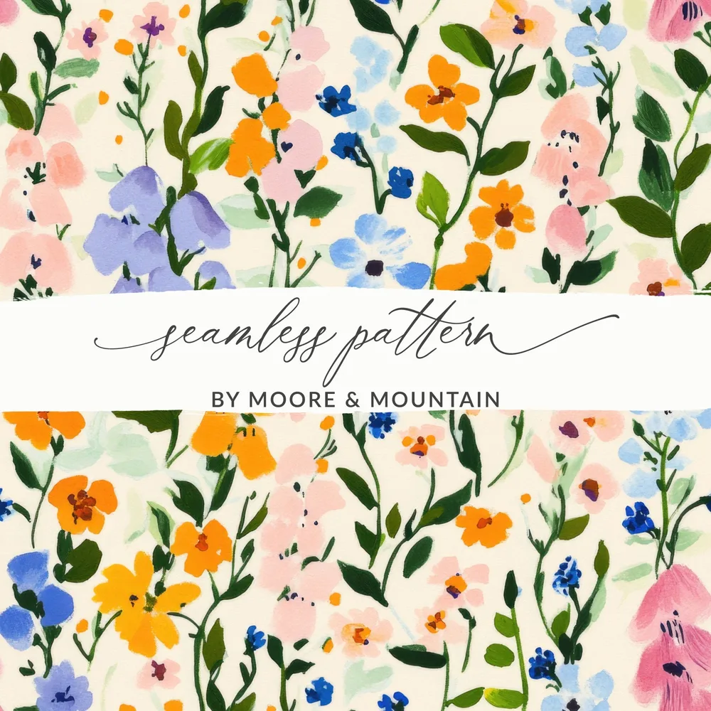 Seamless Floral Pattern by Moore and Mountain Design