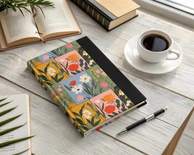 Colorful Flowers Patchwork Pattern Seamless Tile Set - Moore and Mountain